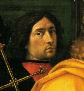 Domenico Ghirlandaio Supposed self portrait in Adoration of the Magi oil on canvas